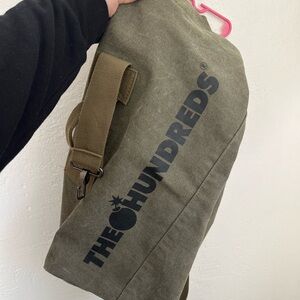 The Hundreds Khaki and Black Men's Messenger Bag